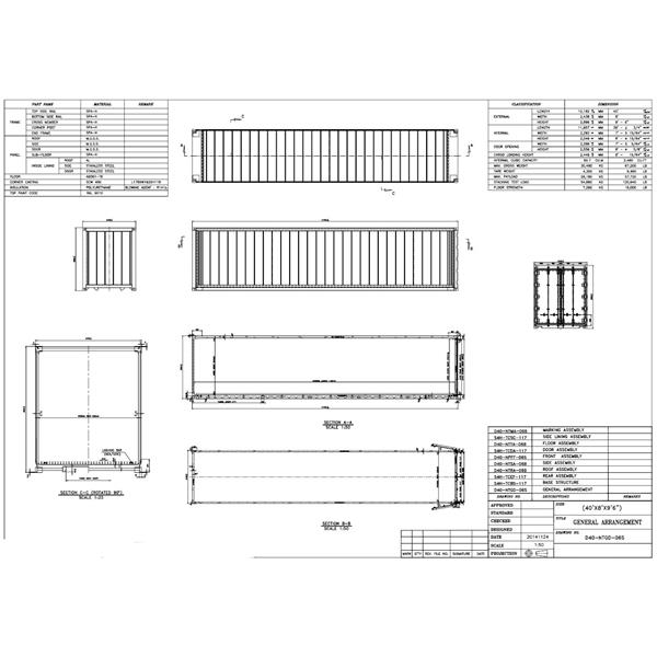 40' Reefer Cooler Container | 40 Foot Refrigerated Containers